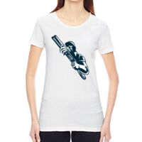 Ladies' Vintage Garment-Dyed Distressed T-Shirt Thumbnail