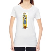 Ladies' Vintage Garment-Dyed Distressed T-Shirt Thumbnail