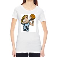 Ladies' Vintage Garment-Dyed Distressed T-Shirt Thumbnail