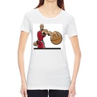 Ladies' Vintage Garment-Dyed Distressed T-Shirt Thumbnail