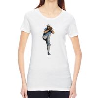 Ladies' Vintage Garment-Dyed Distressed T-Shirt Thumbnail