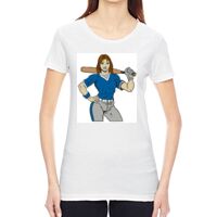 Ladies' Vintage Garment-Dyed Distressed T-Shirt Thumbnail