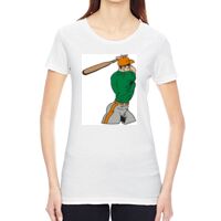 Ladies' Vintage Garment-Dyed Distressed T-Shirt Thumbnail