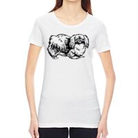 Ladies' Vintage Garment-Dyed Distressed T-Shirt Thumbnail