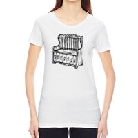 Ladies' Vintage Garment-Dyed Distressed T-Shirt Thumbnail