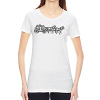 Ladies' Vintage Garment-Dyed Distressed T-Shirt Thumbnail