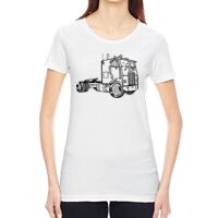 Ladies' Vintage Garment-Dyed Distressed T-Shirt Thumbnail