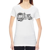 Ladies' Vintage Garment-Dyed Distressed T-Shirt Thumbnail