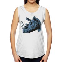 Ladies' Muscle Cotton Modal T-Shirt Thumbnail