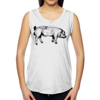 Ladies' Muscle Cotton Modal T-Shirt Thumbnail