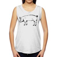 Ladies' Muscle Cotton Modal T-Shirt Thumbnail