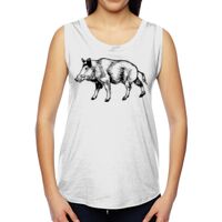 Ladies' Muscle Cotton Modal T-Shirt Thumbnail