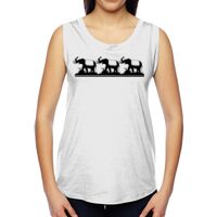 Ladies' Muscle Cotton Modal T-Shirt Thumbnail