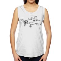 Ladies' Muscle Cotton Modal T-Shirt Thumbnail