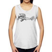 Ladies' Muscle Cotton Modal T-Shirt Thumbnail