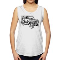 Ladies' Muscle Cotton Modal T-Shirt Thumbnail