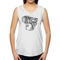 Ladies' Muscle Cotton Modal T-Shirt Thumbnail